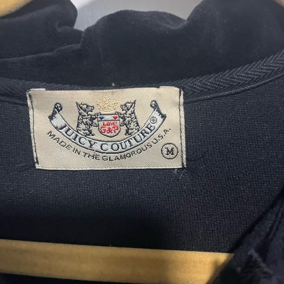 Juicy Couture Vintage Black Velour Jacket - Picture 3 of 9